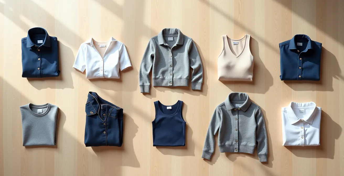 Sistema di organizzazione outfit con metodo matrice 3x3